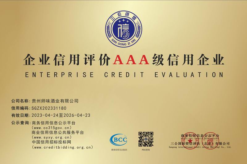 企業(yè)信用評價(jià)AAA 級信用企業(yè)
